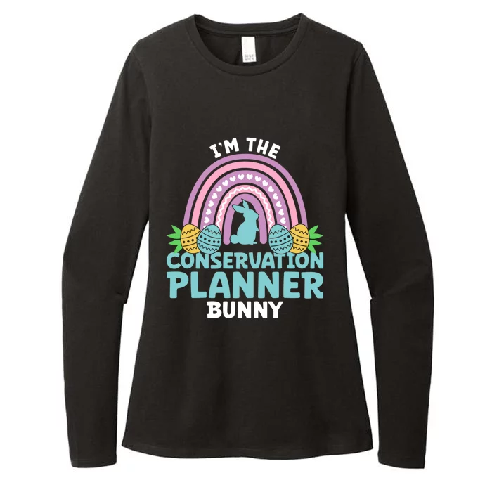 Happy Easter Day Im The Conservation Planner Bunny Gift Womens CVC Long Sleeve Shirt