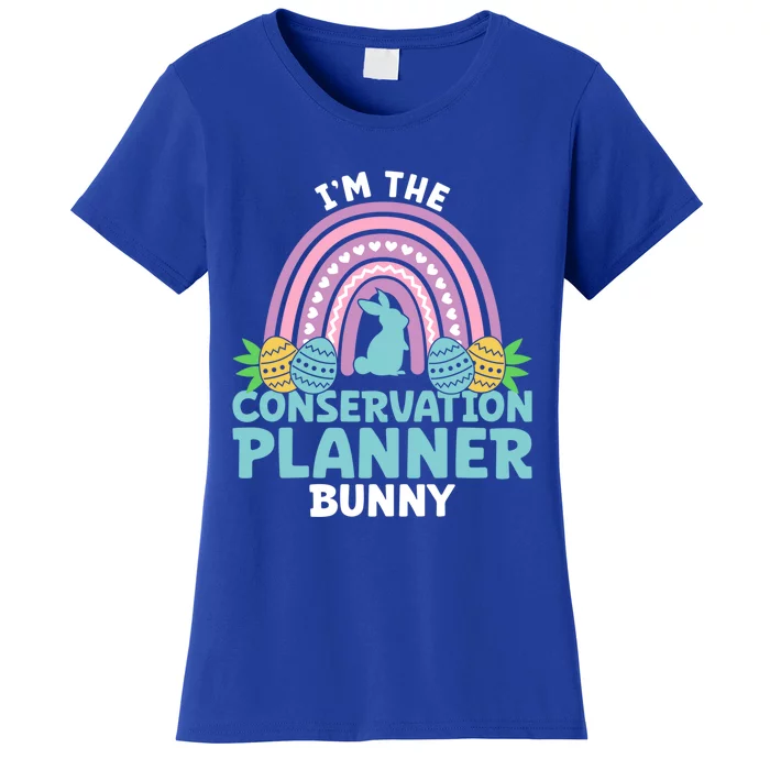 Happy Easter Day Im The Conservation Planner Bunny Gift Women's T-Shirt