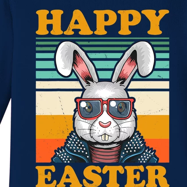 Happy Easter Day Funny Bunny Easter Gift Baby Long Sleeve Bodysuit