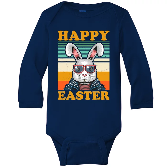 Happy Easter Day Funny Bunny Easter Gift Baby Long Sleeve Bodysuit