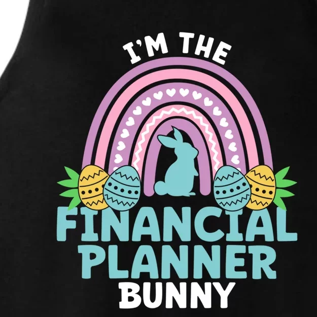 Happy Easter Day Im The Financial Planner Bunny Gift Ladies Tri-Blend Wicking Tank