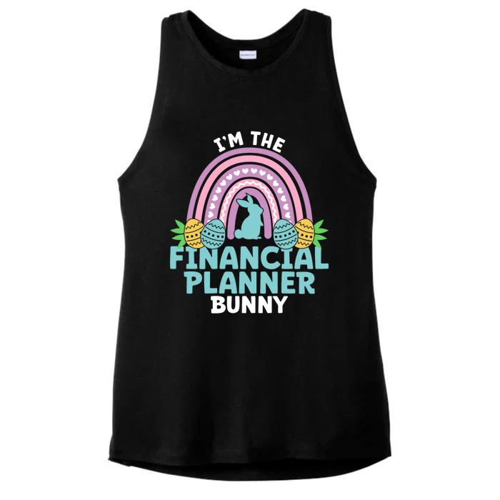 Happy Easter Day Im The Financial Planner Bunny Gift Ladies Tri-Blend Wicking Tank