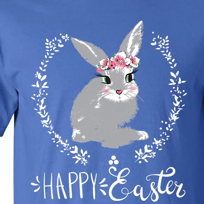 Happy Easter Day Funny Bunny Floral Great Gift Tall T-Shirt