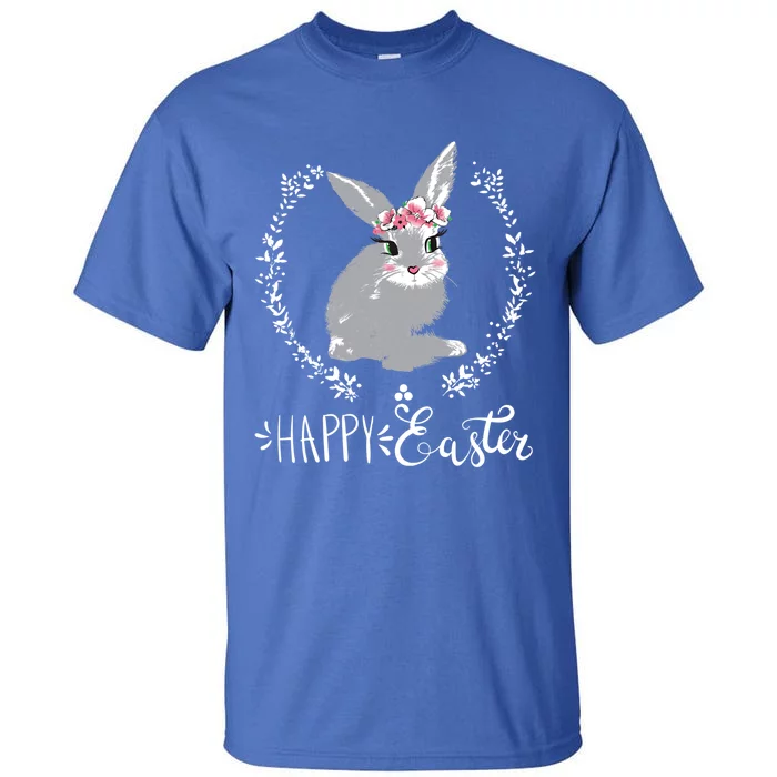 Happy Easter Day Funny Bunny Floral Great Gift Tall T-Shirt