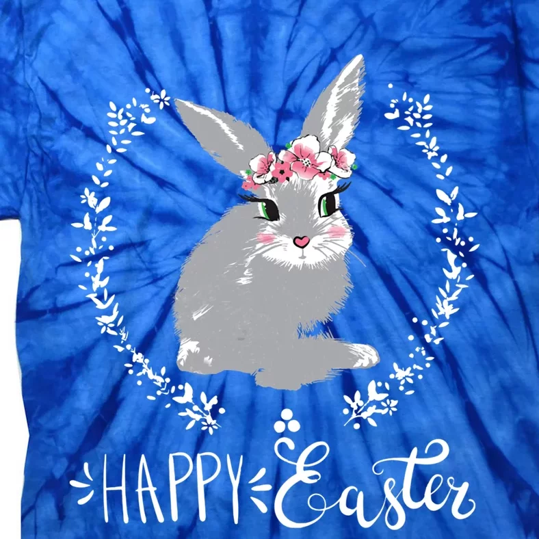 Happy Easter Day Funny Bunny Floral Great Gift Tie-Dye T-Shirt