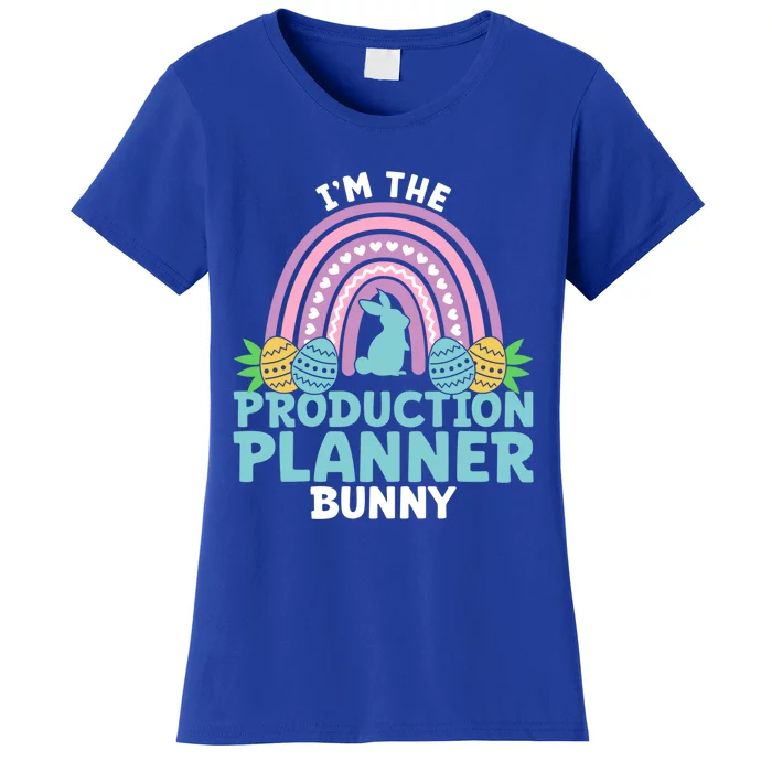 Happy Easter Day Im The Production Planner Bunny Cool Gift Women's T-Shirt