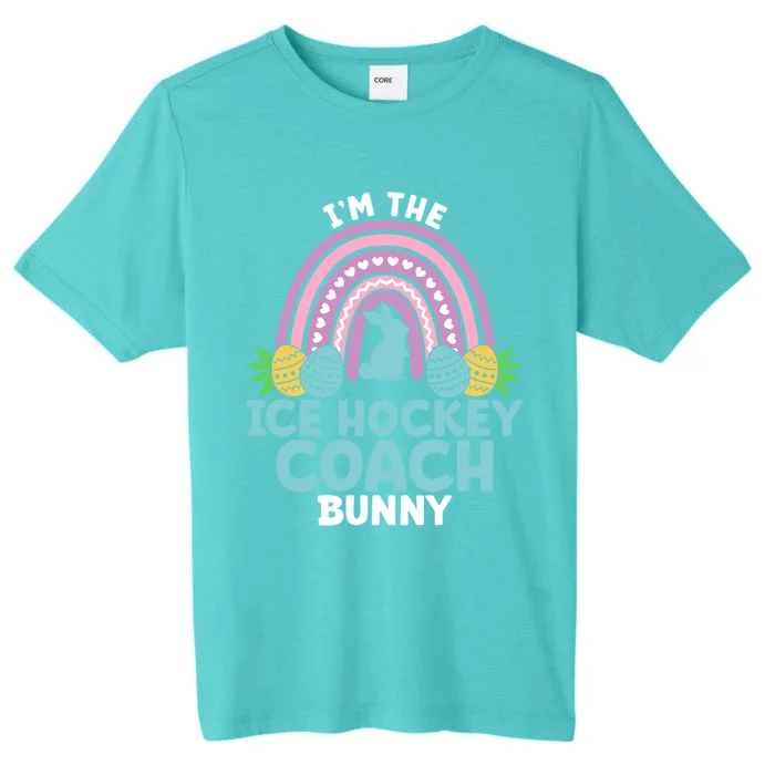 Happy Easter Day IM The Ice Hockey Coach Bunny Funny Gift ChromaSoft Performance T-Shirt