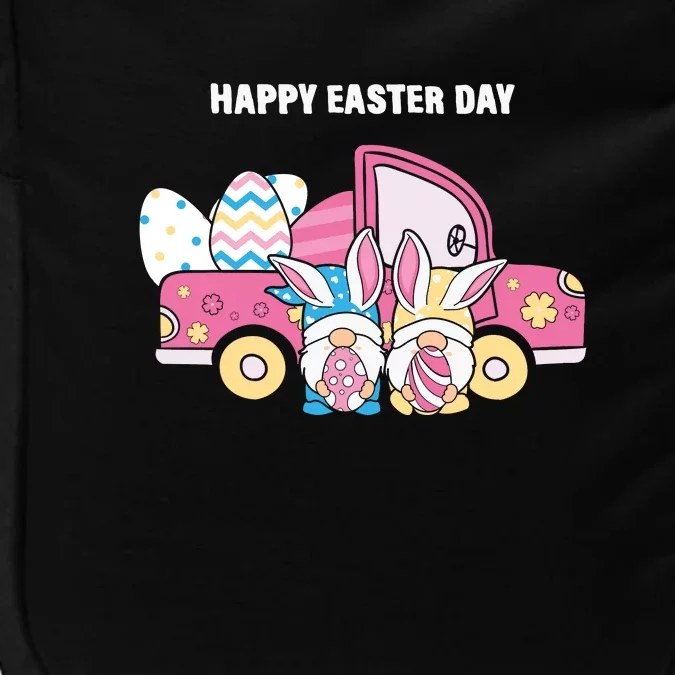 Happy Easter Day Gnome Couple Car Truck Gift Easter Egg Impact Tech Backpack