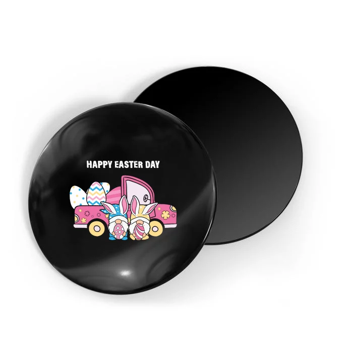 Happy Easter Day Gnome Couple Car Truck Gift Easter Egg Magnet