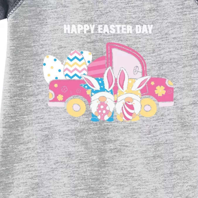 Happy Easter Day Gnome Couple Car Truck Gift Easter Egg Infant Baby Jersey Bodysuit