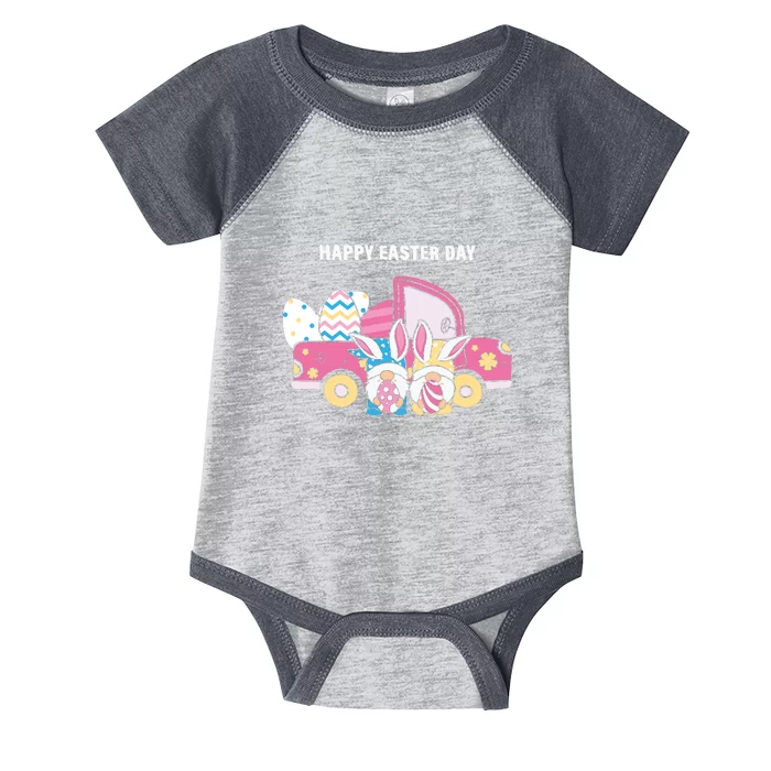 Happy Easter Day Gnome Couple Car Truck Gift Easter Egg Infant Baby Jersey Bodysuit