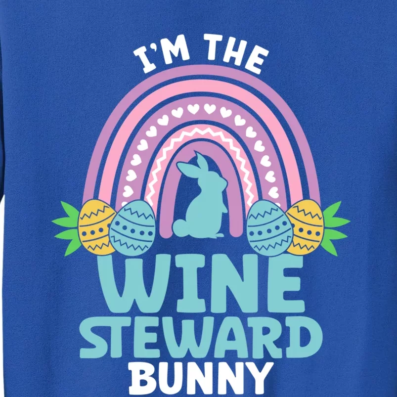 Happy Easter Day I'm The Wine Steward Bunny Funny Gift Sweatshirt