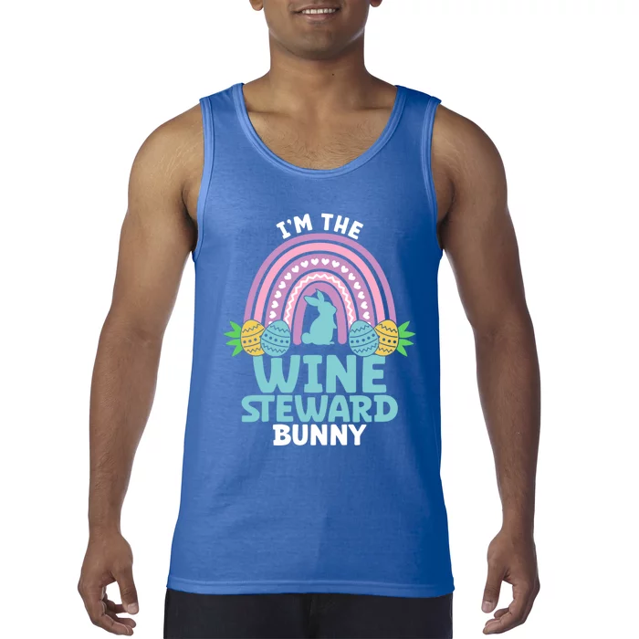 Happy Easter Day I'm The Wine Steward Bunny Funny Gift Tank Top