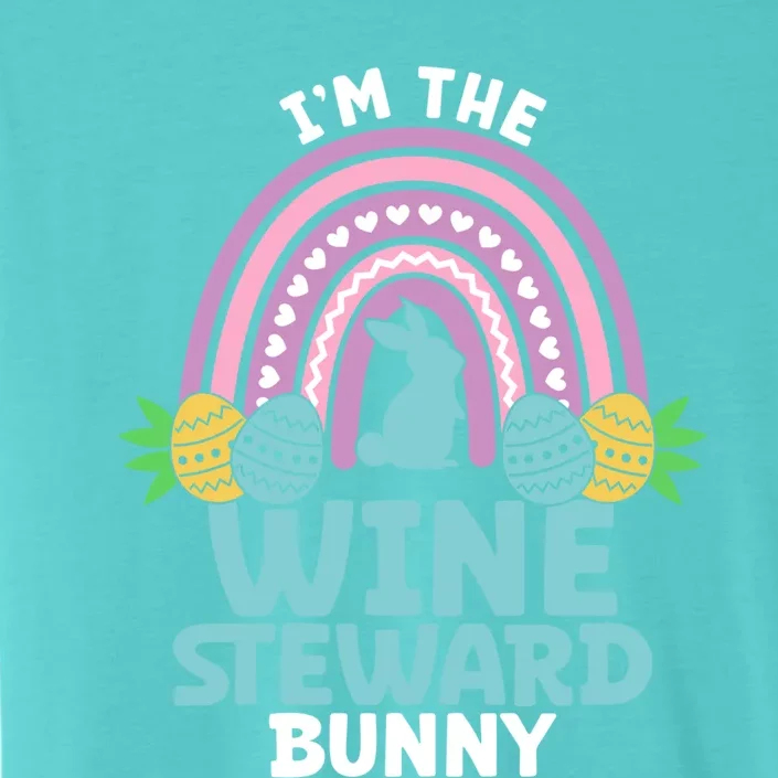 Happy Easter Day I'm The Wine Steward Bunny Funny Gift ChromaSoft Performance T-Shirt