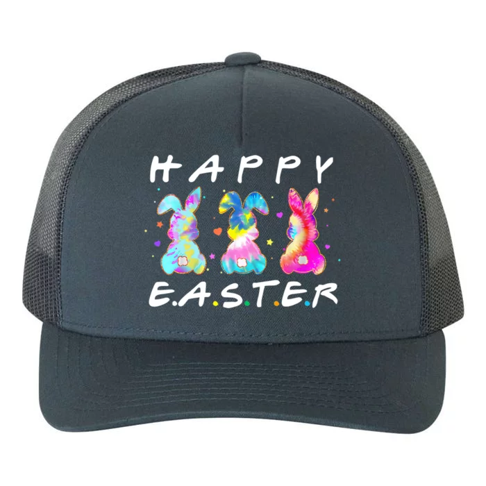 Happy Easter Day Cute Bunny Funny Rabbit Tie Dye Wo Girl Yupoong Adult 5-Panel Trucker Hat