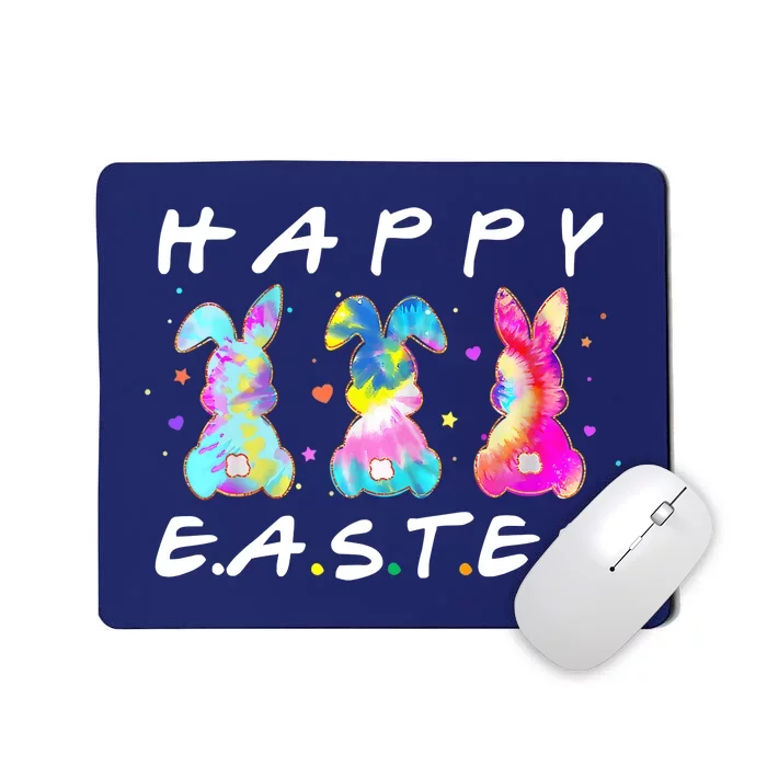 Happy Easter Day Cute Bunny Funny Rabbit Tie Dye Wo Girl Mousepad