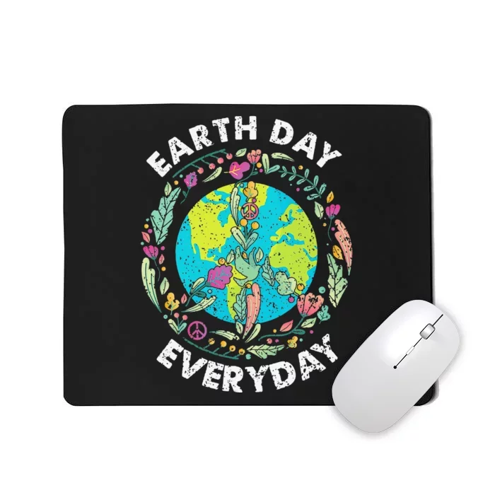 Happy Earth Day Every Day Peace Symbol Mousepad