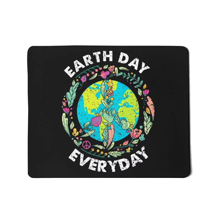 Happy Earth Day Every Day Peace Symbol Mousepad