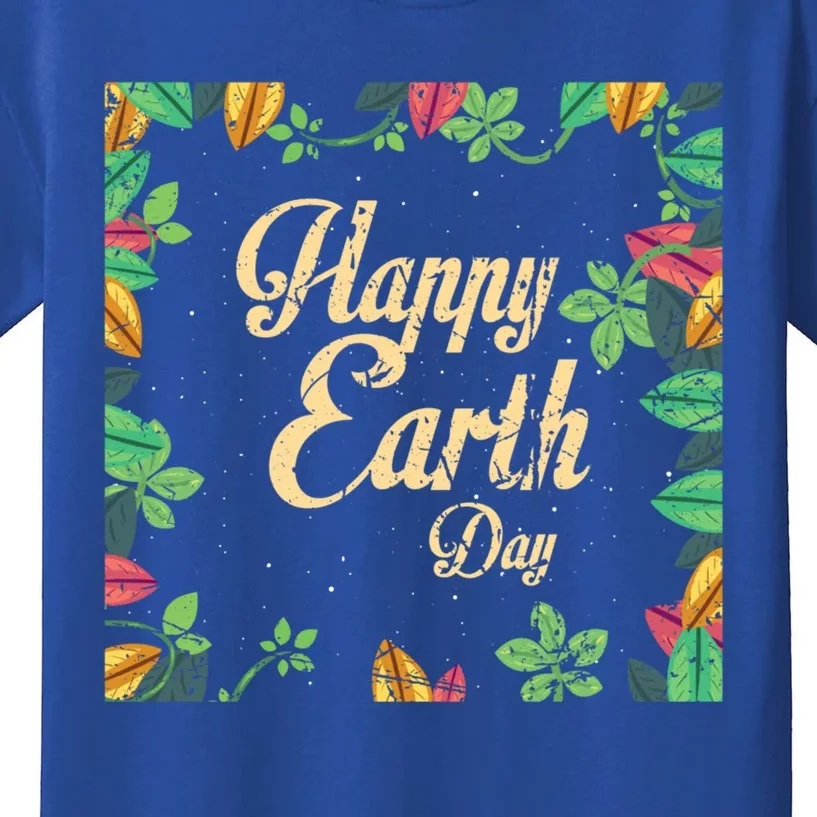 Happy Earth Day Awareness Love Nature Save The Planet Gift Kids T-Shirt