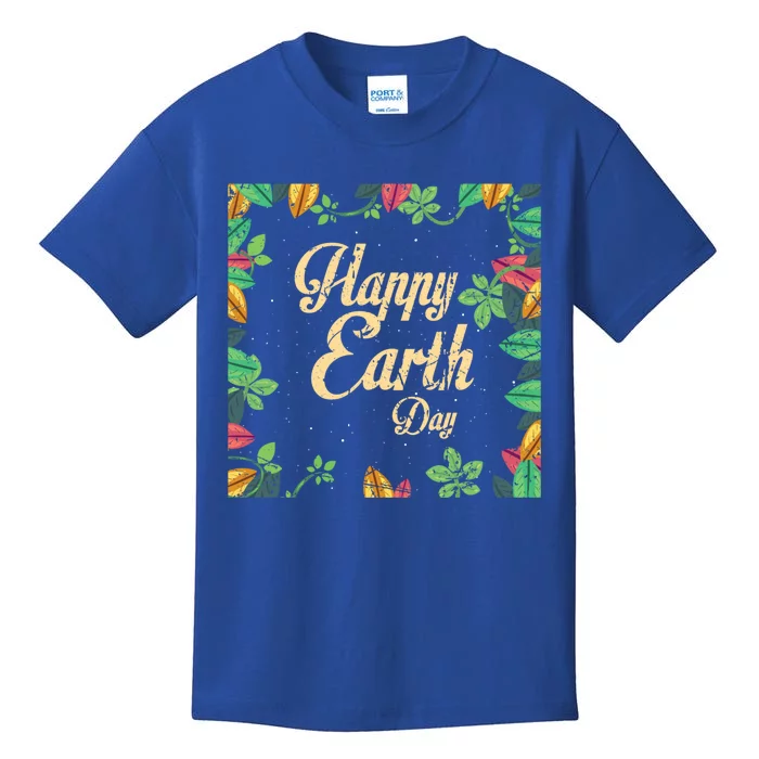 Happy Earth Day Awareness Love Nature Save The Planet Gift Kids T-Shirt