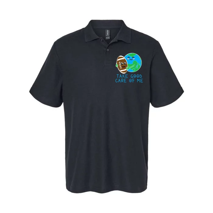 Happy Earth Day Planet Gift Idea Funny Hug Football Softstyle Adult Sport Polo