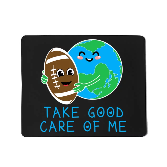 Happy Earth Day Planet Gift Idea Funny Hug Football Mousepad