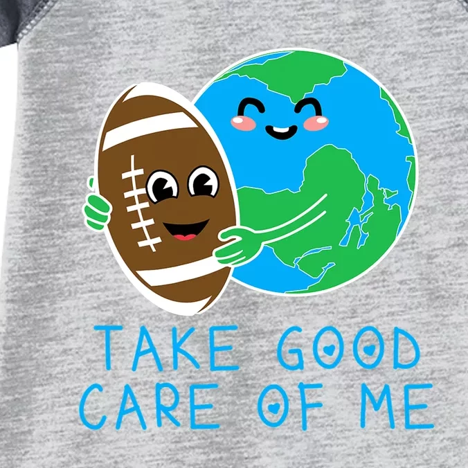 Happy Earth Day Planet Gift Idea Funny Hug Football Infant Baby Jersey Bodysuit