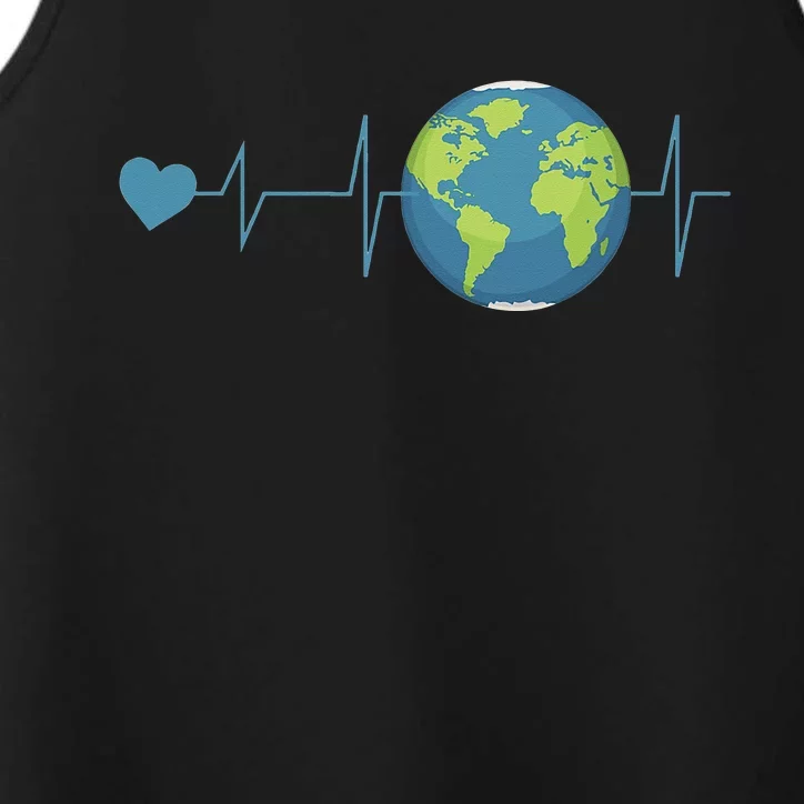 Heartbeat Earth Day Performance Tank