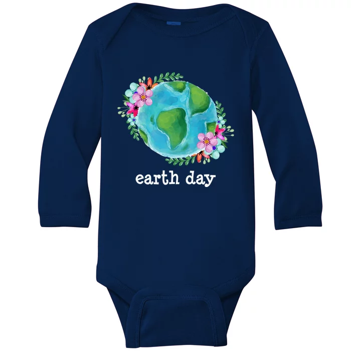 Happy Earth Day Love Our Mother Nature Cute Gift Baby Long Sleeve Bodysuit