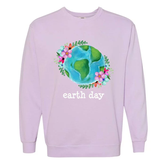 Happy Earth Day Love Our Mother Nature Cute Gift Garment-Dyed Sweatshirt