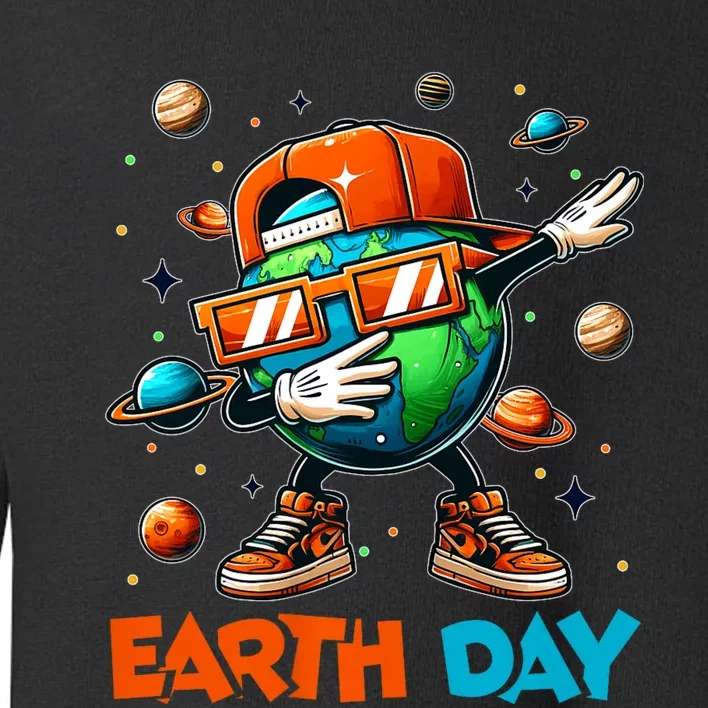 Happy Earth Day 2024 Funny Earth Day Dab Toddler Sweatshirt