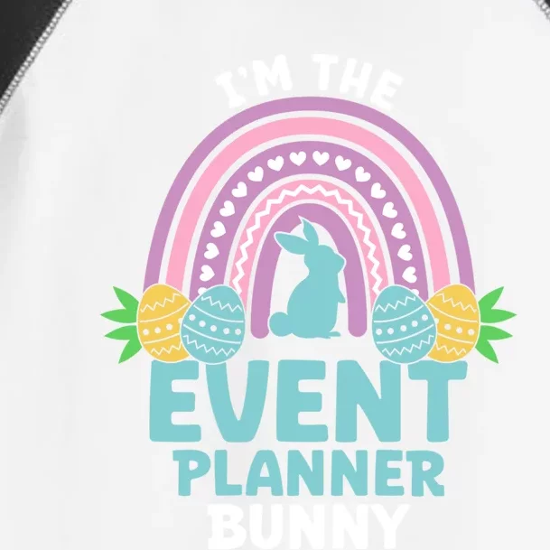 Happy Easter Day Im The Event Planner Bunny Gift Toddler Fine Jersey T-Shirt