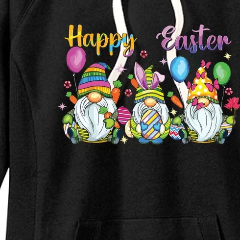 Happy Easter Day Bunny Gnome Rabbit Easter Egg Hunting Women Women's Fleece Hoodie