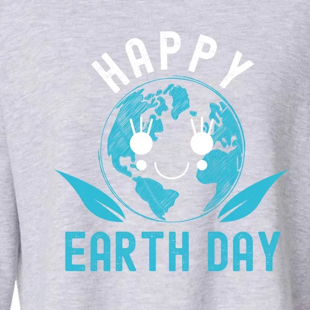 Happy Earth Day Mother Earth Pro Environt Nature Cute Gift Cropped Pullover Crew