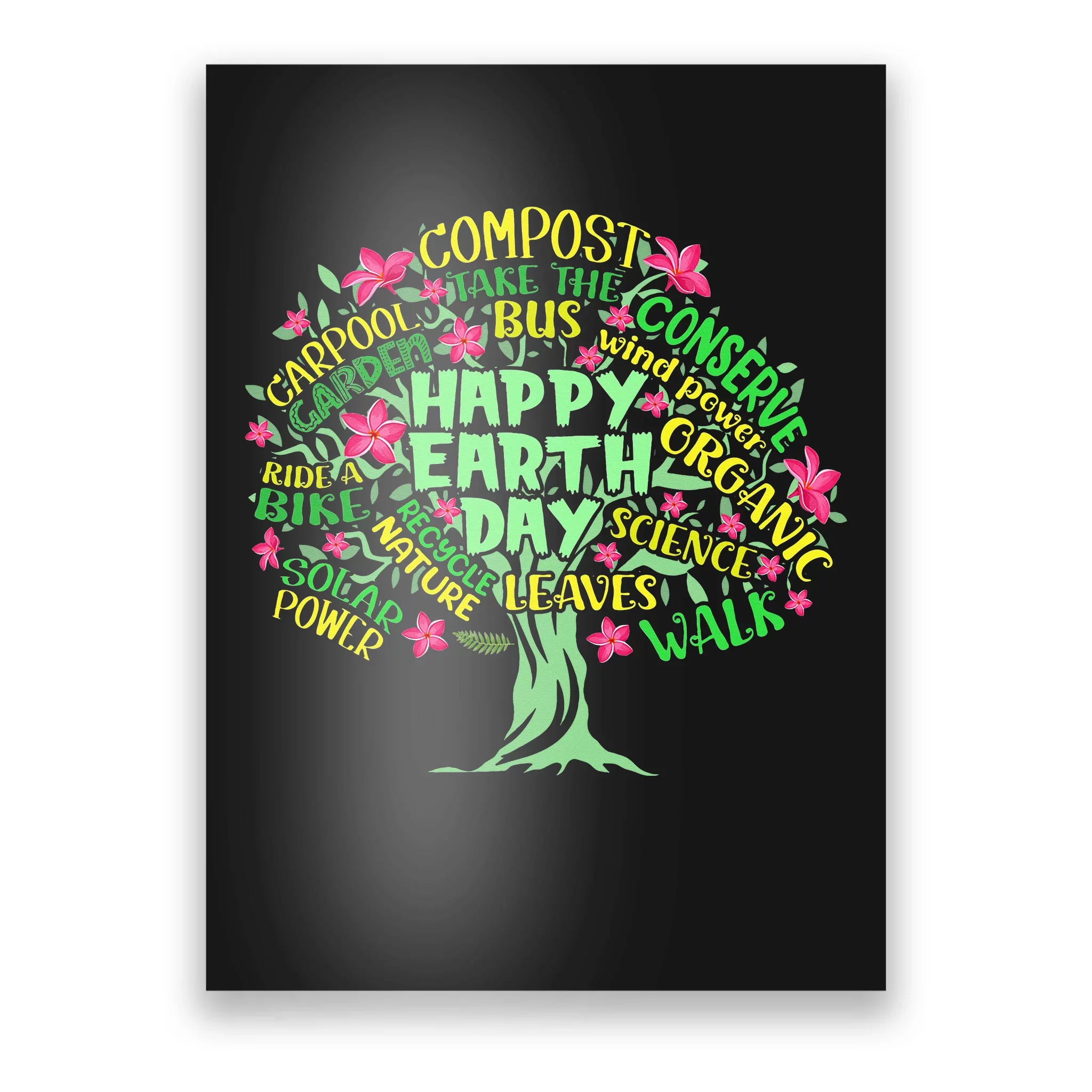 Poster design for mother earth day with happy earth in background • wall  stickers drawing, art, clip | myloview.com