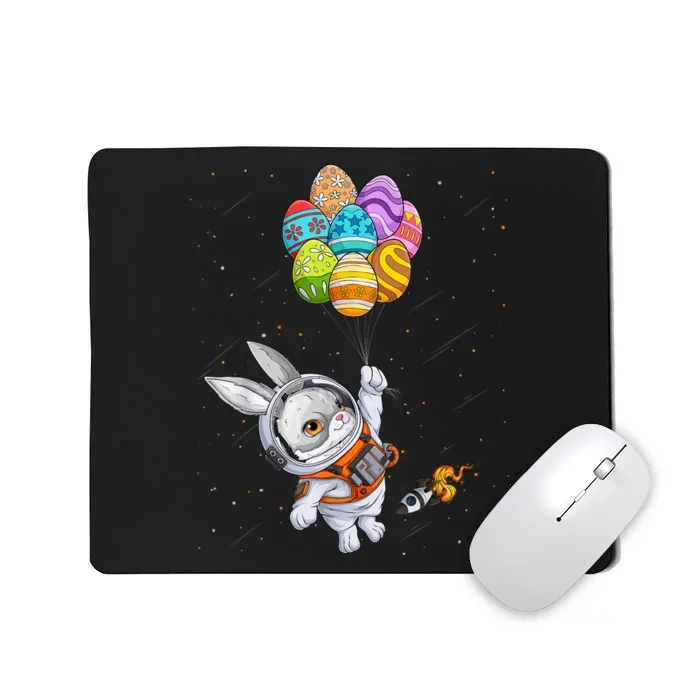 Happy Easter Day Bunny Egg Astronaut Space Mousepad