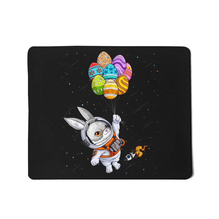 Happy Easter Day Bunny Egg Astronaut Space Mousepad