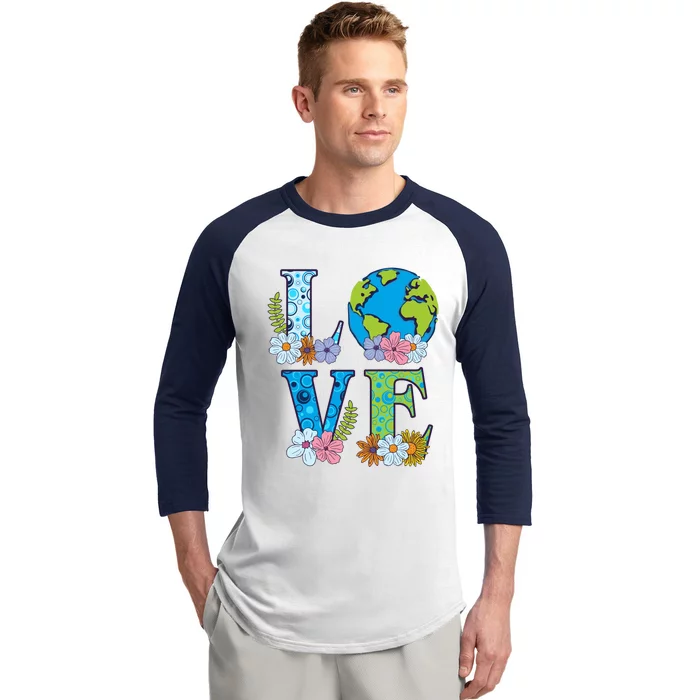 Happy Earth Day Birthday Save Nature Love Environt Gift Baseball Sleeve Shirt