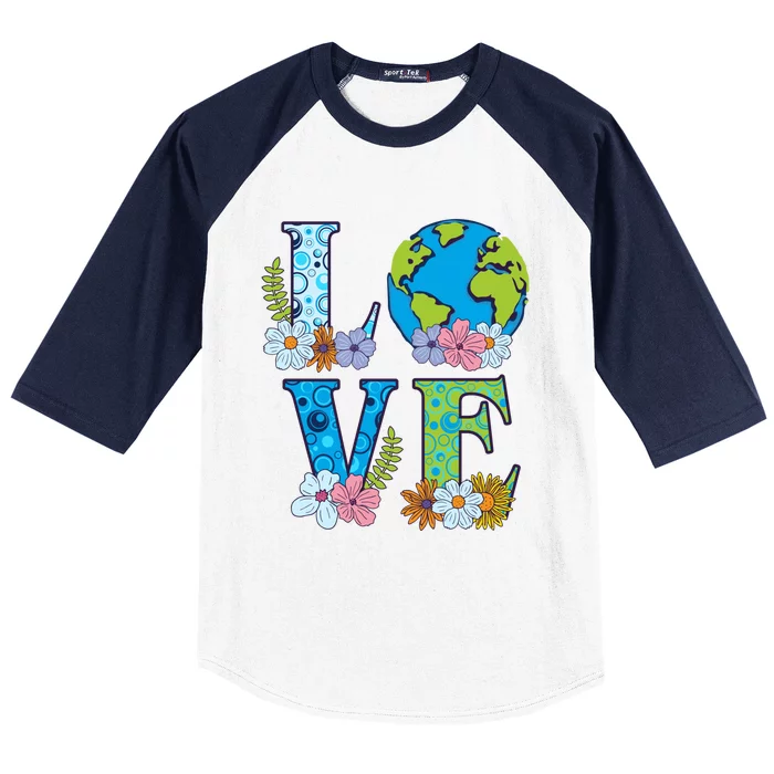 Happy Earth Day Birthday Save Nature Love Environt Gift Baseball Sleeve Shirt