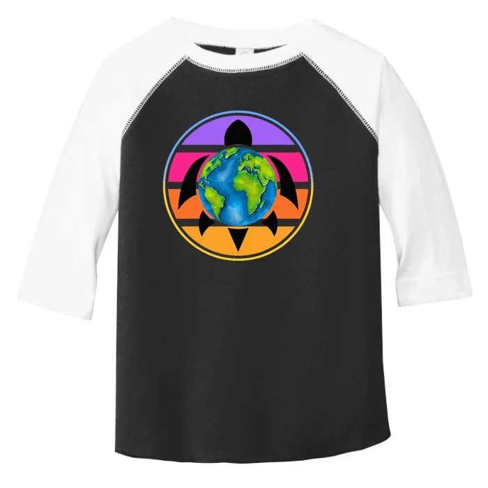 Happy Earth Day Save The Planet Give New Life To Sea Turtles Toddler Fine Jersey T-Shirt