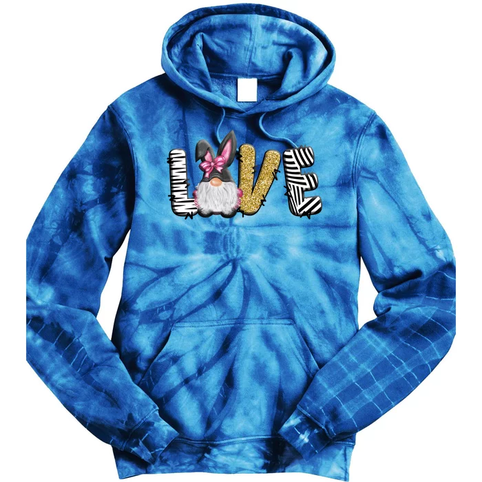 Happy Easter Day Love Cute Gnome Funny Cool Gift Tie Dye Hoodie