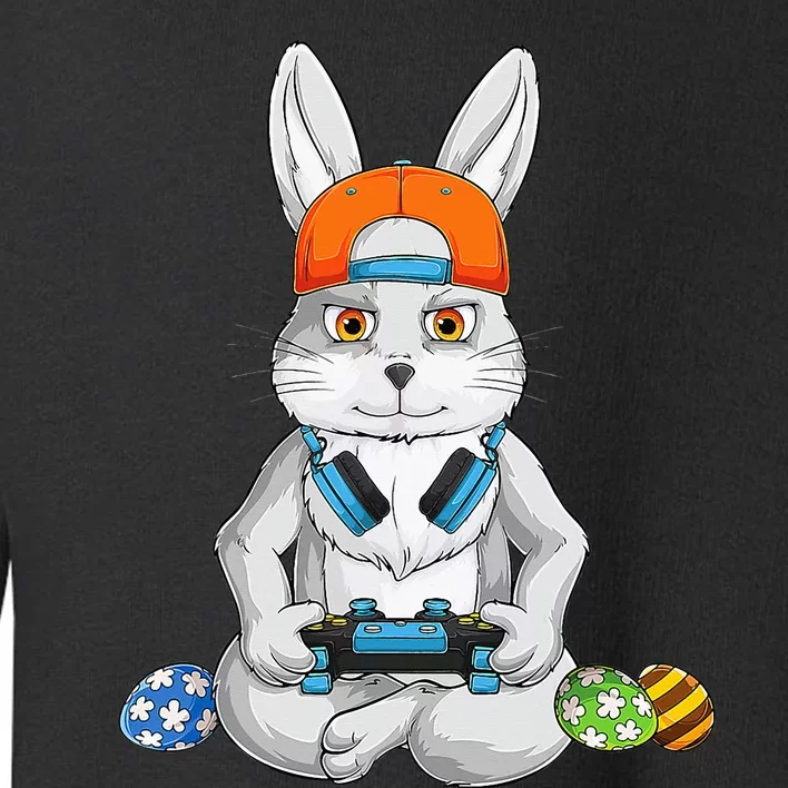 Happy Easter Day Bunny Egg Funny Gamer Toddler Sweatshirt