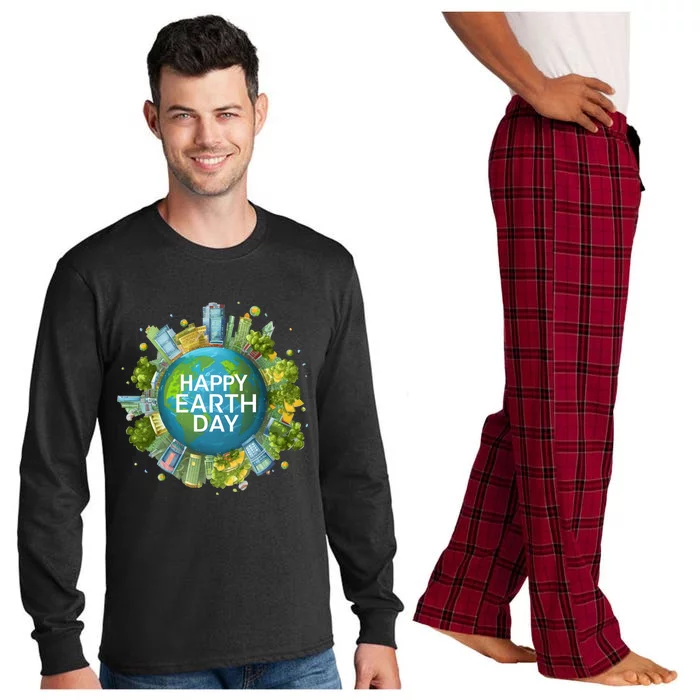 Happy Earth Day Global Warming Awareness Nature Cute Gift Long Sleeve Pajama Set