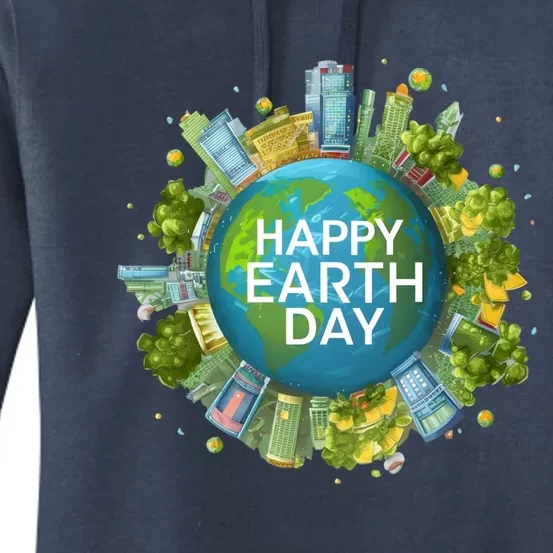 Happy Earth Day Global Warming Awareness Nature Cute Gift Women's Pullover Hoodie