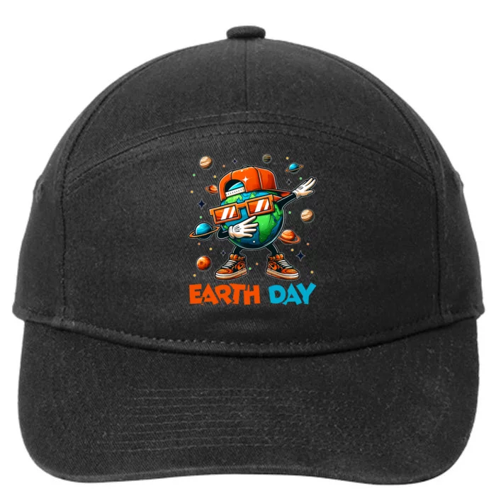 Happy Earth Day 2024 Funny Earth Day Dab 7-Panel Snapback Hat