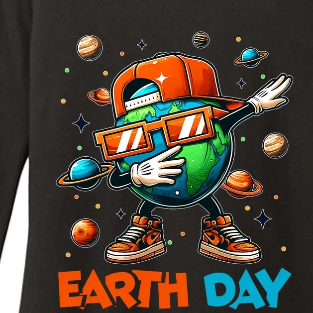 Happy Earth Day 2024 Funny Earth Day Dab Womens CVC Long Sleeve Shirt