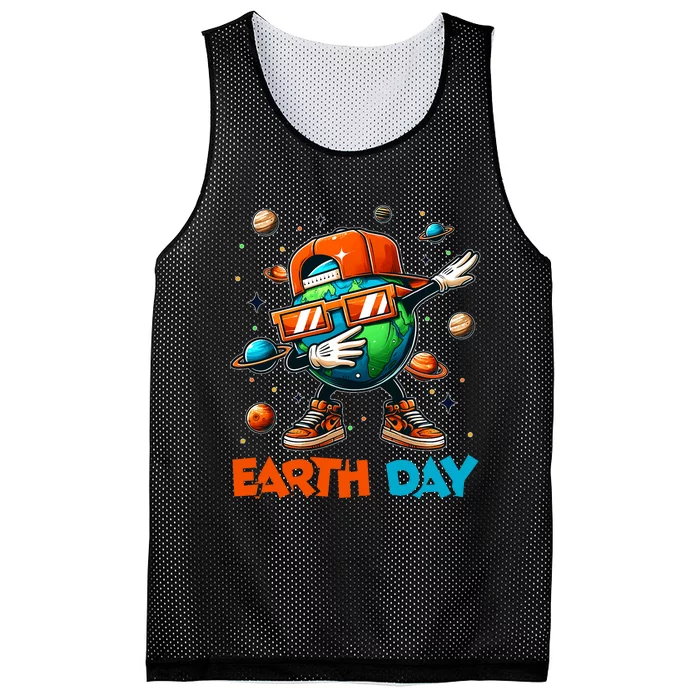 Happy Earth Day 2024 Funny Earth Day Dab Mesh Reversible Basketball Jersey Tank