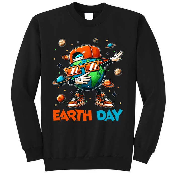 Happy Earth Day 2024 Funny Earth Day Dab Tall Sweatshirt