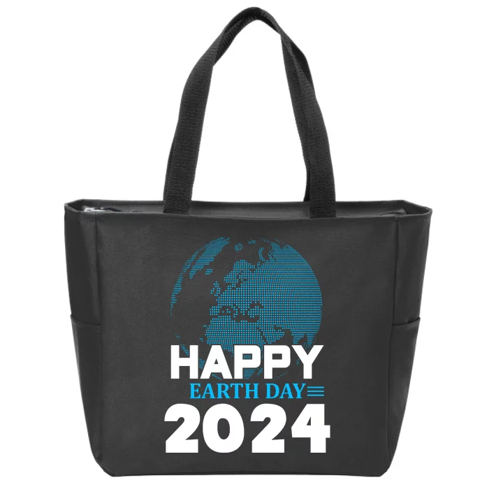 Happy Earth Day 2024 Zip Tote Bag