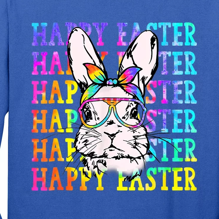 Happy Easter Day Bunny Sunglasses Gift Sunflower Bandana Cool Gift Long Sleeve Shirt